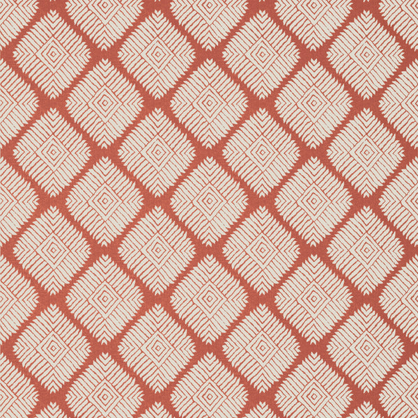 Austin Diamond Coral - Coral Wallcovering | Thibaut