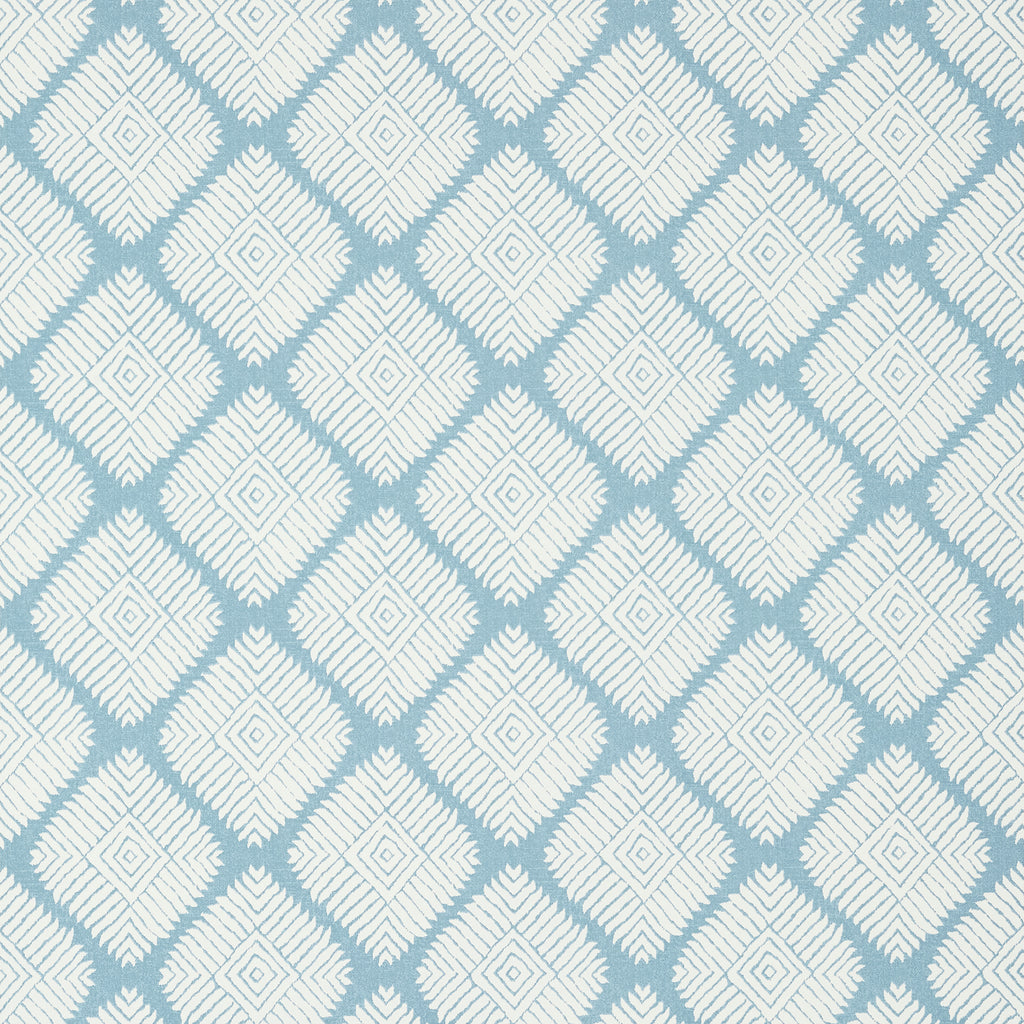 Austin Diamond Spa Blue - Spa Blue Wallcovering | Thibaut
