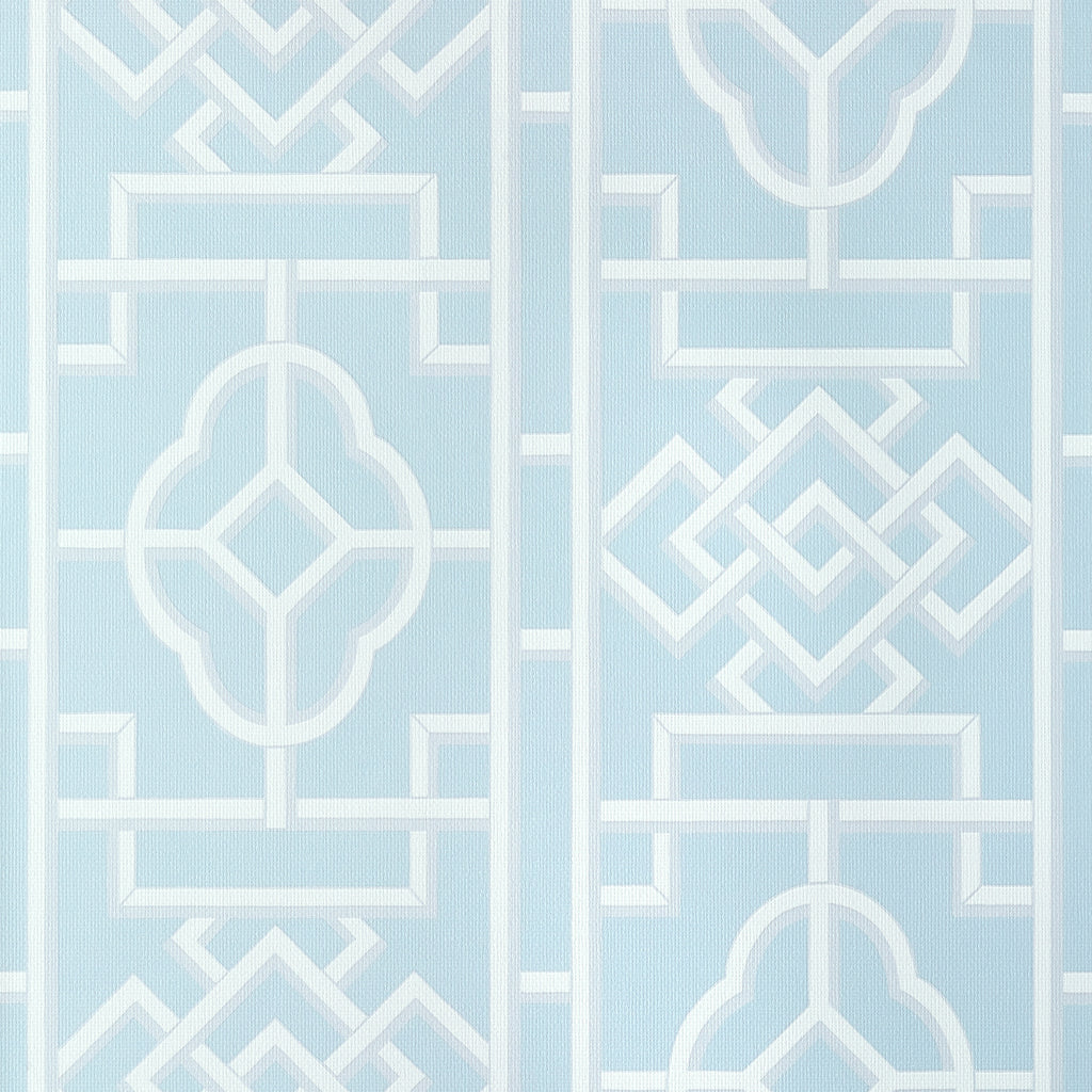 Gateway Spa Blue - Spa Blue Wallcovering | Thibaut