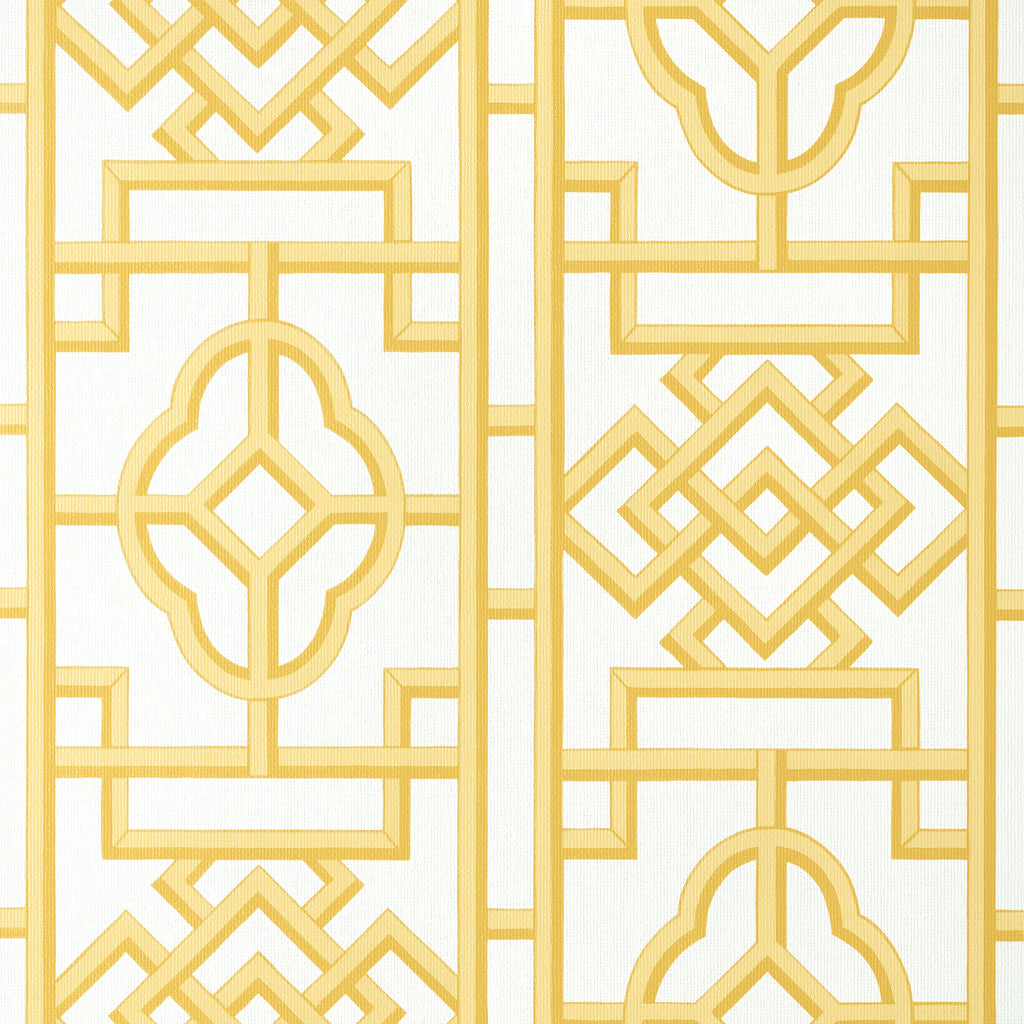 Gateway Yellow - Yellow Wallcovering | Thibaut