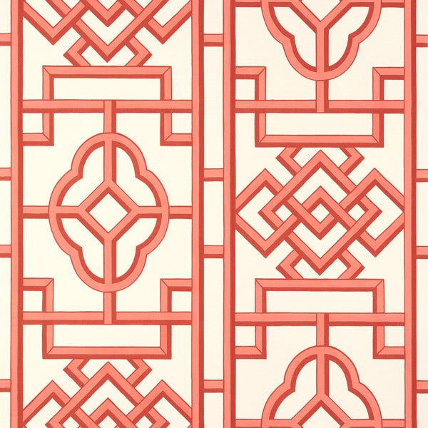 Gateway Coral - Coral Wallcovering | Thibaut