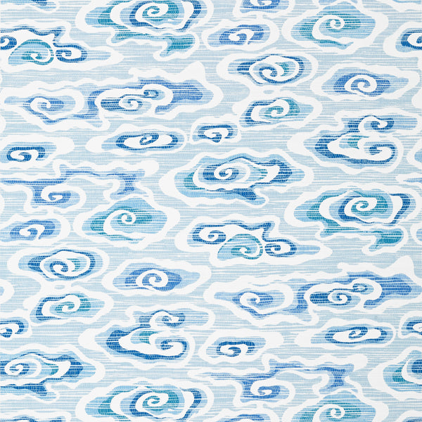 Clear Clouds Blue - Blue Wallcovering | Thibaut