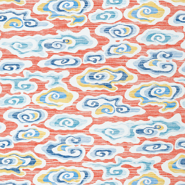 Clear Clouds Coral - Coral Wallcovering | Thibaut