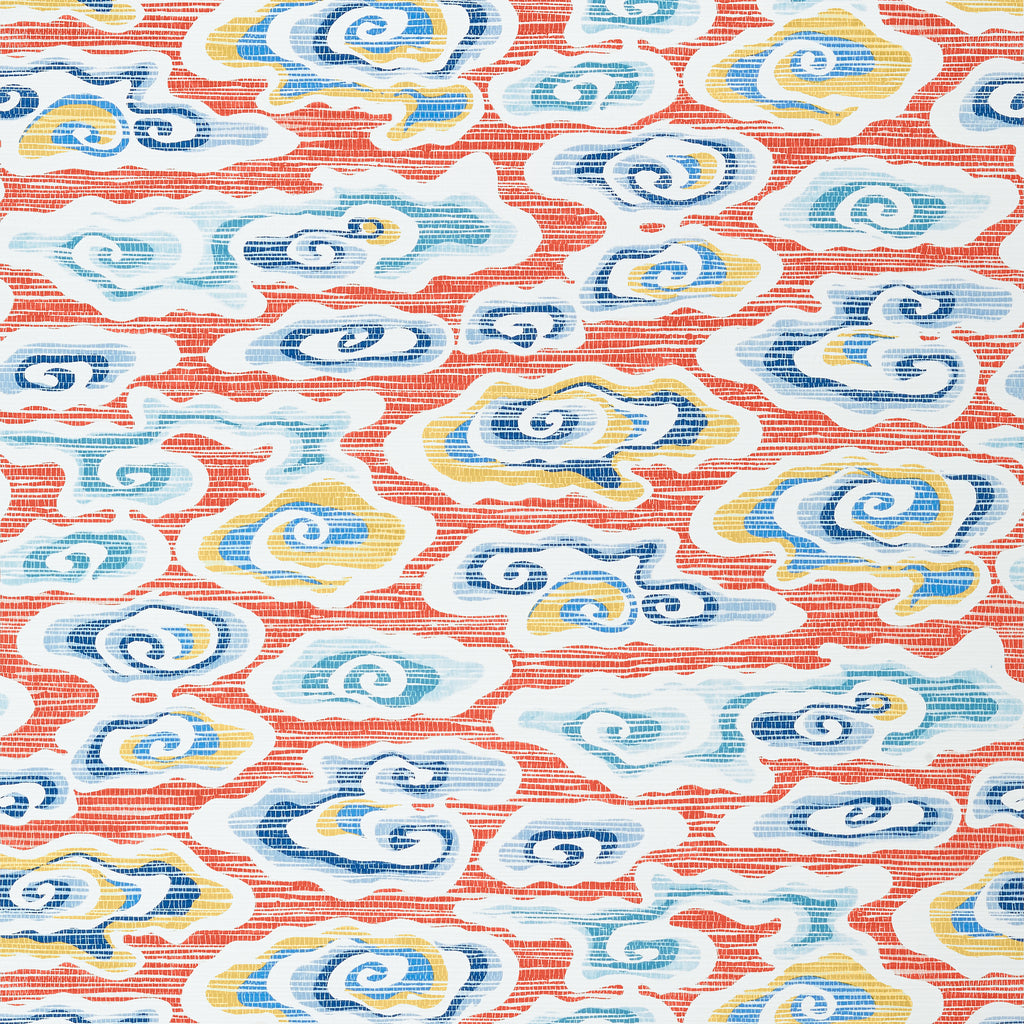 Clear Clouds Coral - Coral Wallcovering | Thibaut