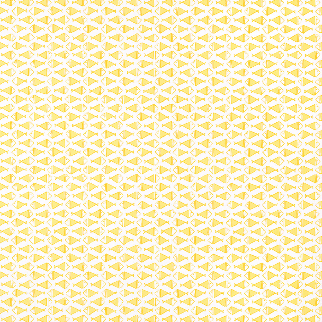 Pisces Yellow - Golden Yellow Wallcovering | Thibaut