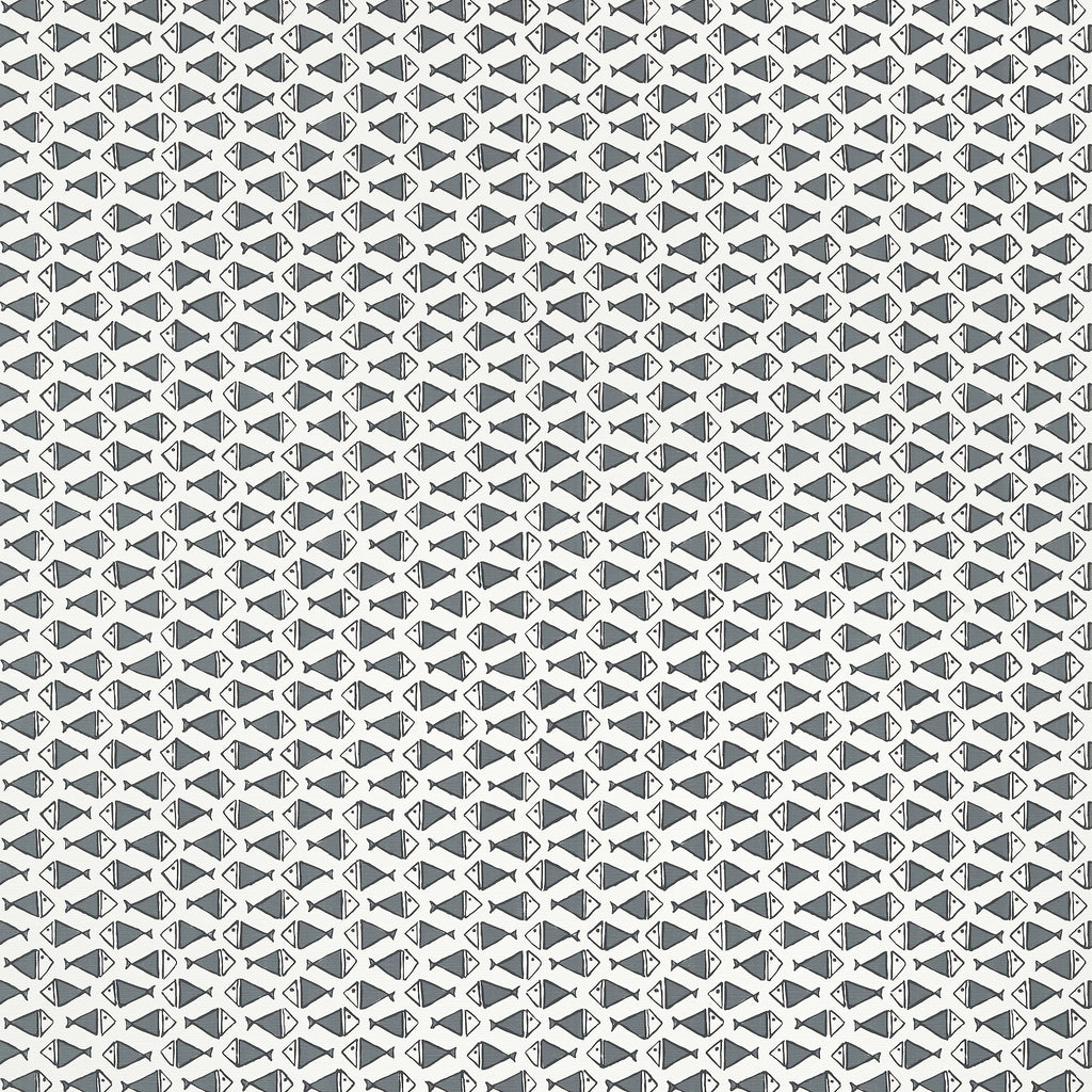 Pisces Black - Black Wallcovering | Thibaut