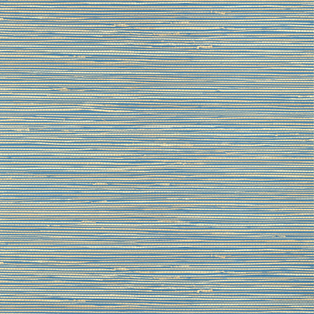 St. Thomas Blue - Blue Natural Wallcovering | Thibaut