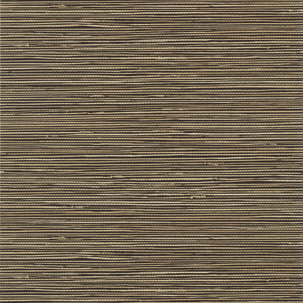 St. Thomas Black - Black Natural Wallcovering | Thibaut