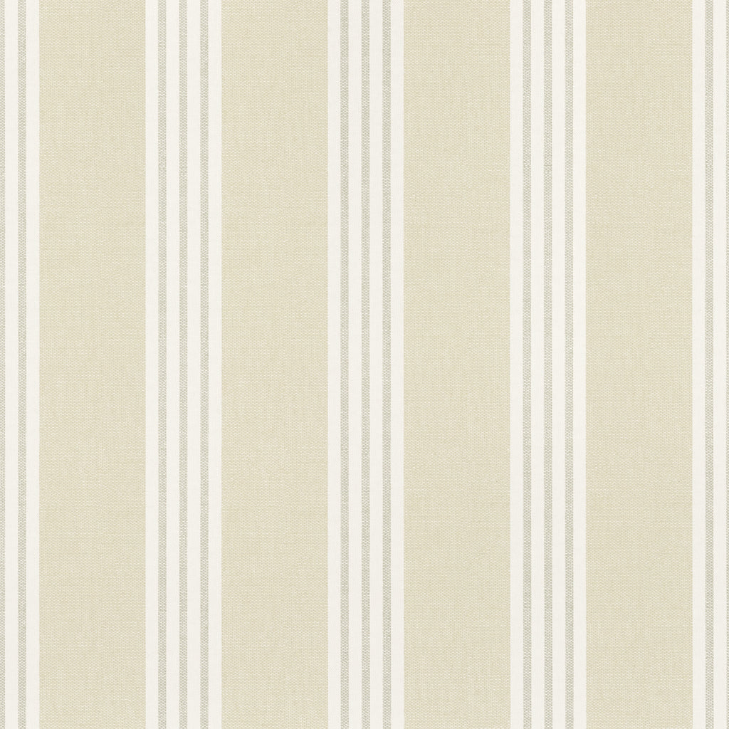 Canvas Stripe Beige - Beige Wallcovering | Thibaut