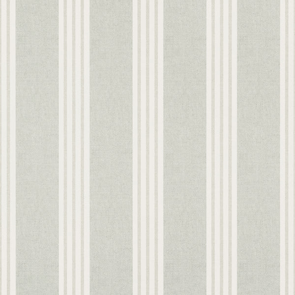 Canvas Stripe Grey - Grey Wallcovering | Thibaut