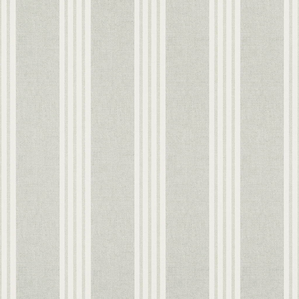 Canvas Stripe Grey - Grey Wallcovering | Thibaut