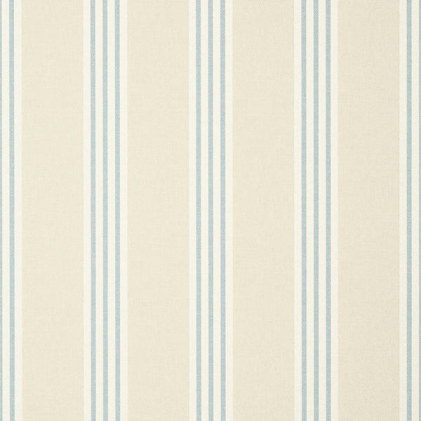Canvas Stripe Spa Blue and Beige - Spa Blue and Beige Wallcovering | Thibaut