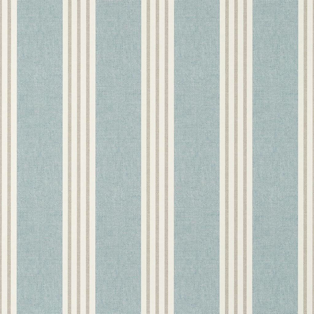 Canvas Stripe Mineral - Mineral Wallcovering | Thibaut