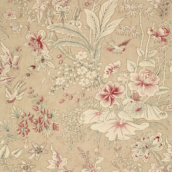 Rosalind Beige - Beige Wallcovering | Thibaut