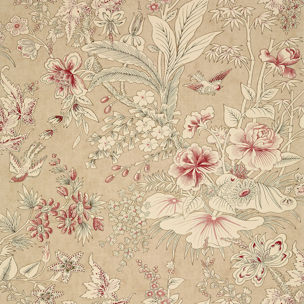 Rosalind Beige - Beige Wallcovering | Thibaut