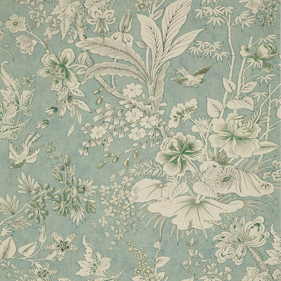 Rosalind Mist - Mist Wallcovering | Thibaut
