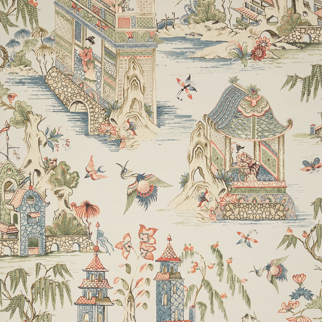 Grand Palace Taupe - Taupe Wallcovering | Thibaut