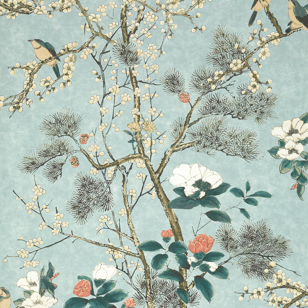 Katsura Mist - Mist Wallcovering | Thibaut