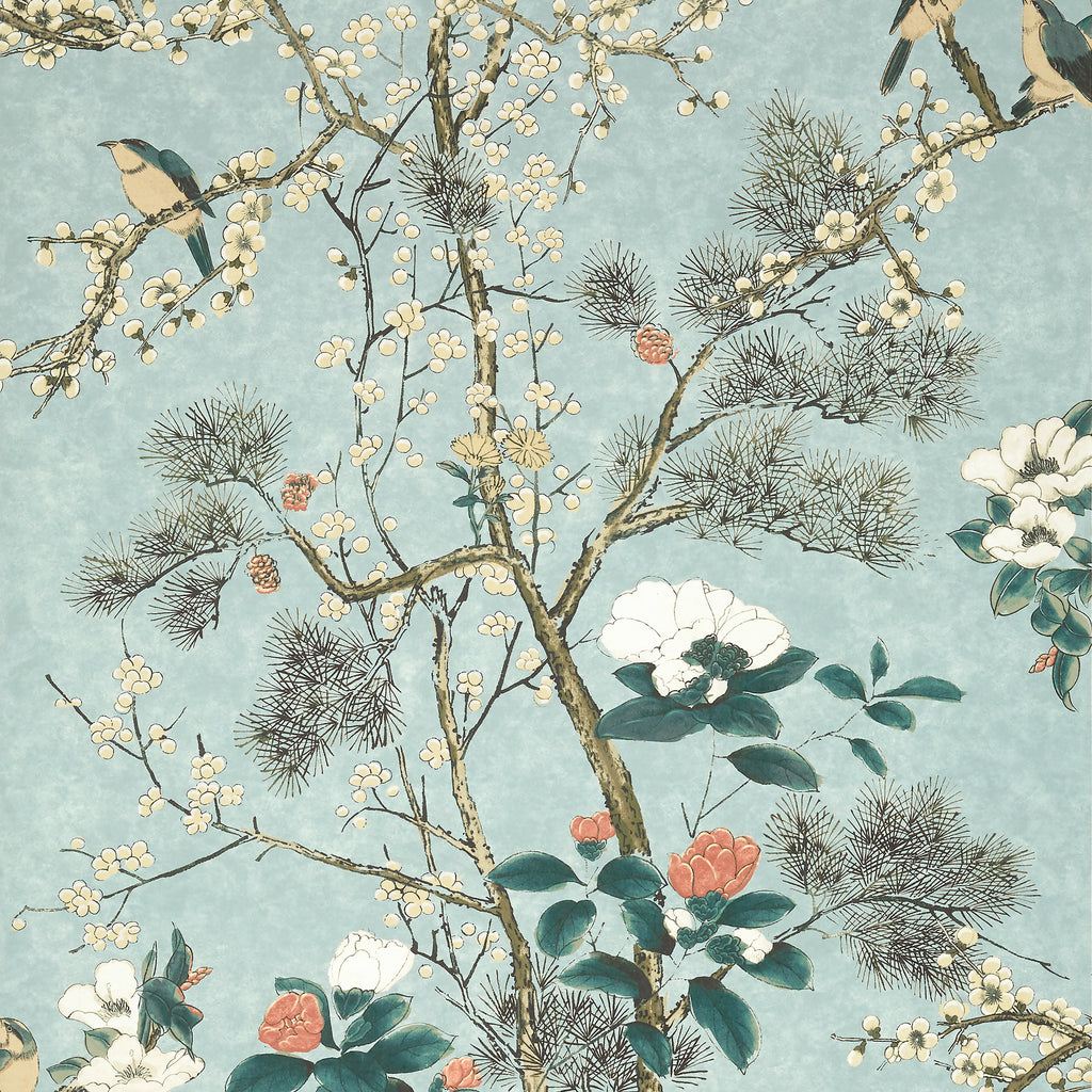 Katsura Mist - Mist Wallcovering | Thibaut