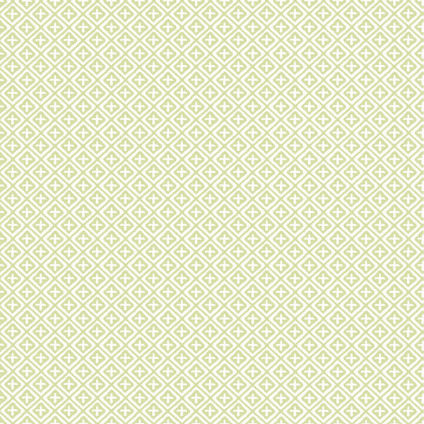 Holiday Trellis Green - Green Wallcovering | Thibaut