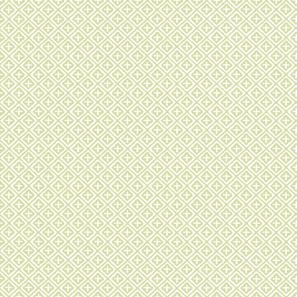 Holiday Trellis Green - Green Wallcovering | Thibaut