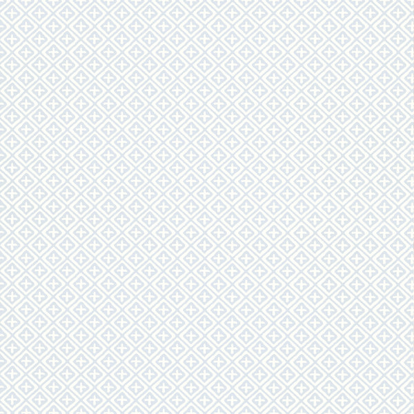 Holiday Trellis Spa Blue - Spa Blue Wallcovering | Thibaut