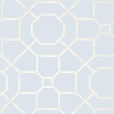Arbor Spa Blue - Pale Blue Wallcovering | Thibaut