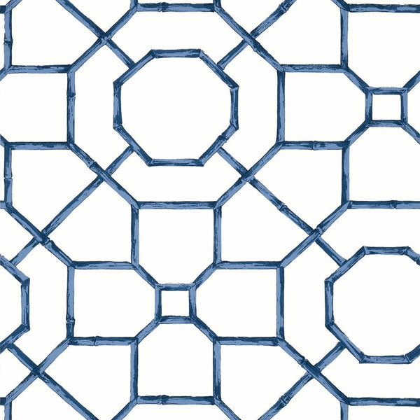 Arbor Navy - Navy Wallcovering | Thibaut