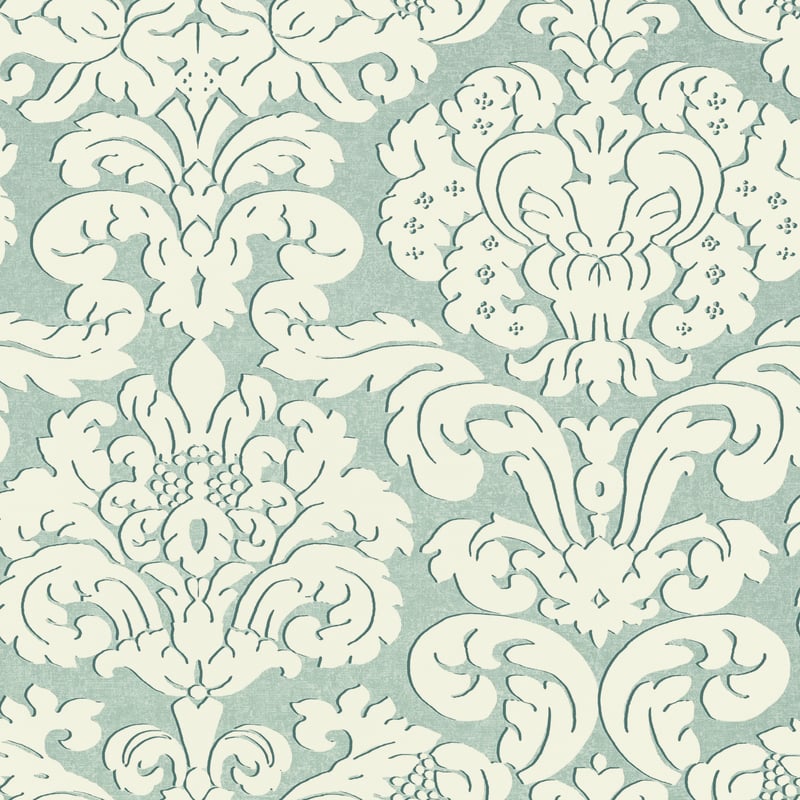Trelawny Damask, Aqua