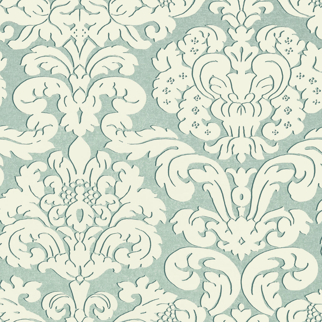 Trelawny Damask, Aqua