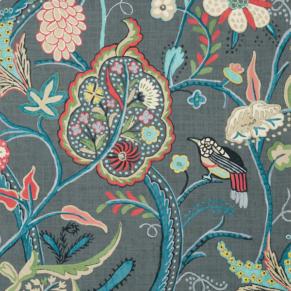 Windsor Grey - Grey Wallcovering | Thibaut