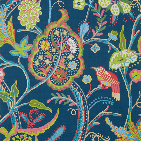 Windsor Navy - Navy Wallcovering | Thibaut