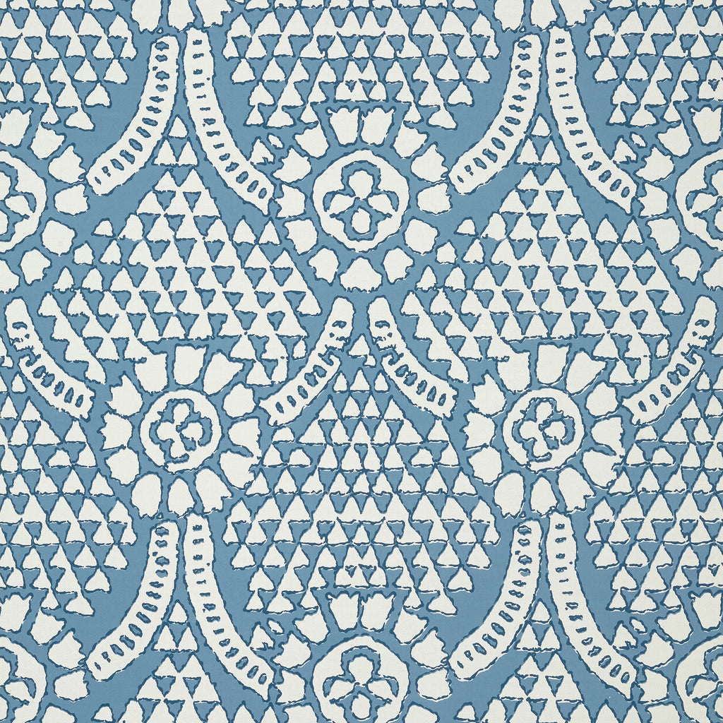 Chamomile Blue and White - Blue and White Wallcovering | Thibaut
