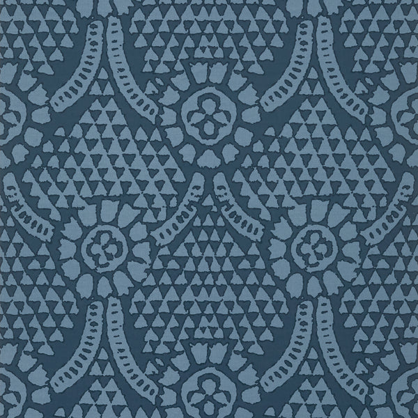 Chamomile Navy - Navy Wallcovering | Thibaut