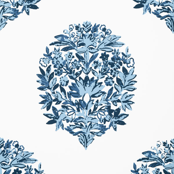 Ridgefield Blue - Blue Wallcovering | Thibaut