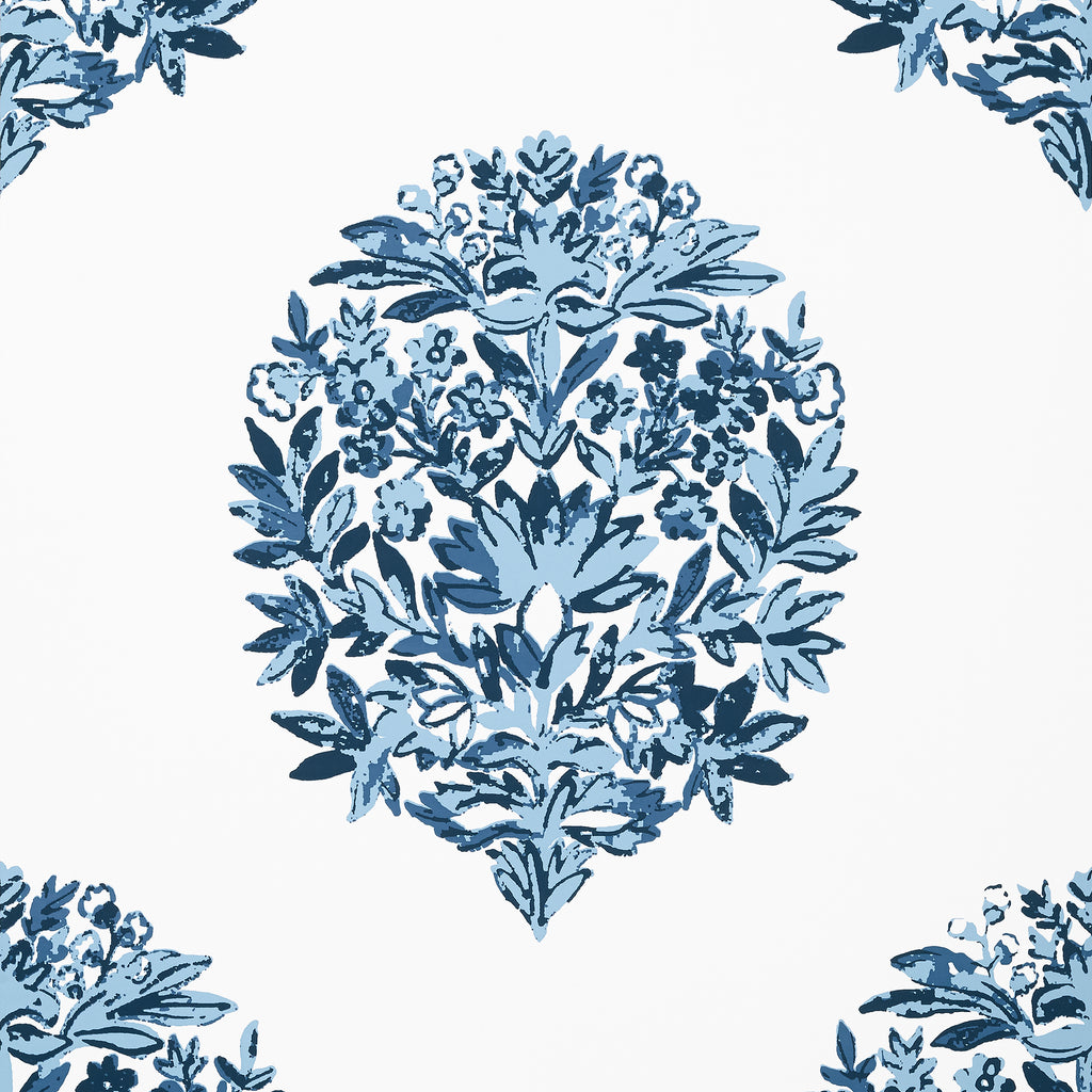 Ridgefield Blue - Blue Wallcovering | Thibaut