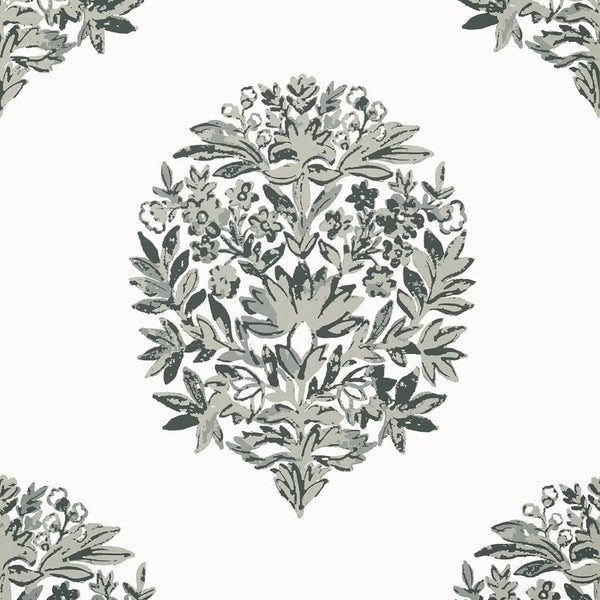 Ridgefield Grey - Grey Wallcovering | Thibaut