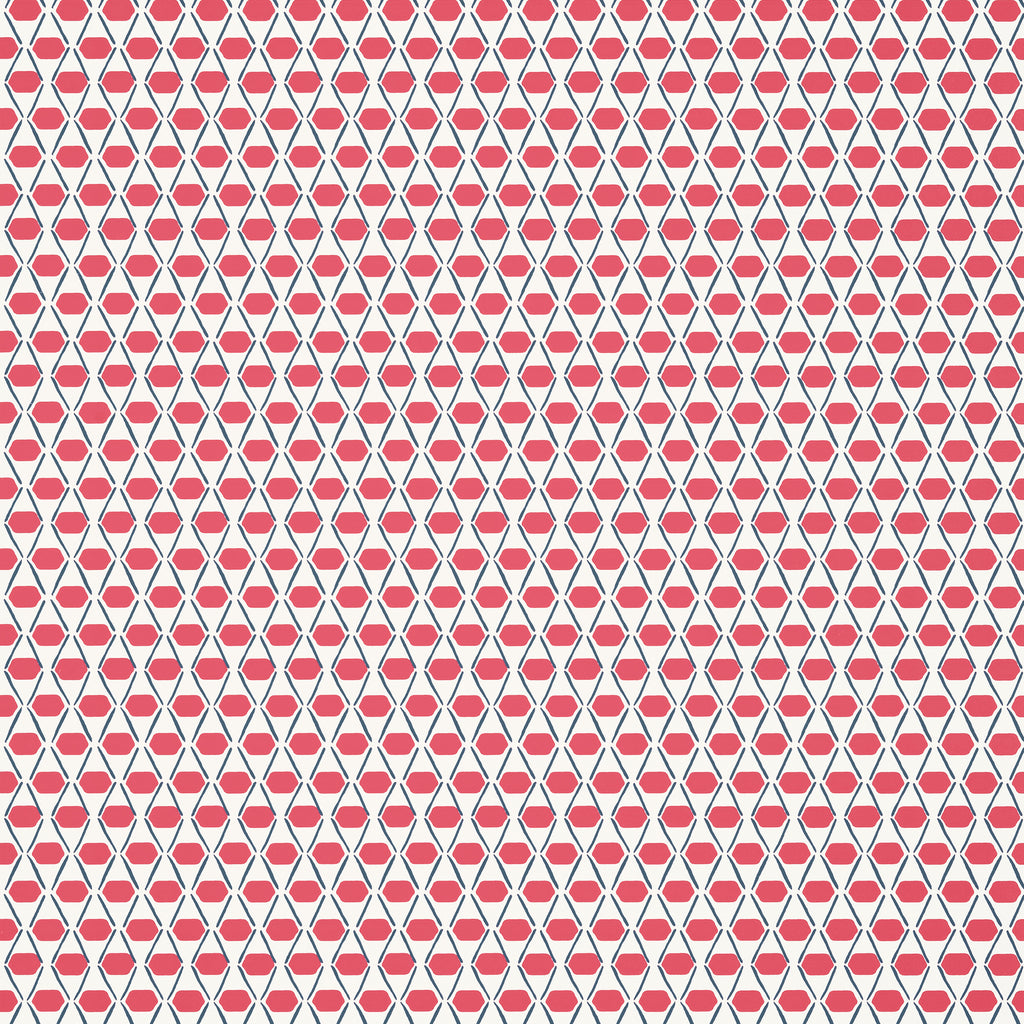 Denver Pink and Blue - Pink and Blue Wallcovering | Thibaut
