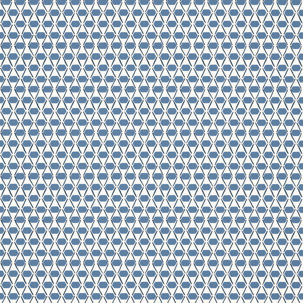 Denver Blue - Blue Wallcovering | Thibaut