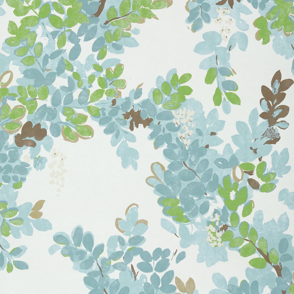 Central Park Spa Blue - Spa Blue Wallcovering | Thibaut
