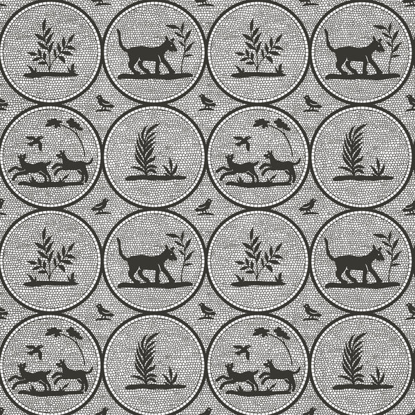 Dooley Black - Black Wallcovering | Thibaut