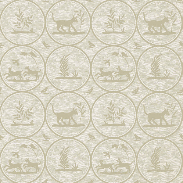 Dooley Beige - Beige Wallcovering | Thibaut