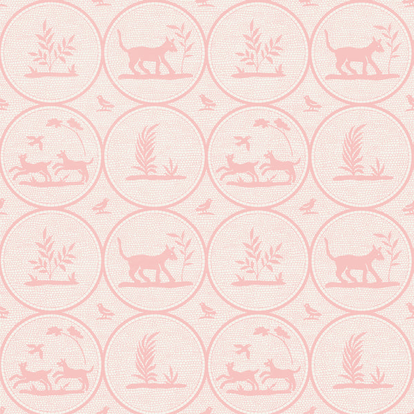 Dooley Pink - Pink Wallcovering | Thibaut