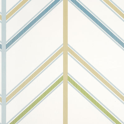 Ventura Beige and Spa Blue - Beige and Spa Blue Wallcovering | Thibaut