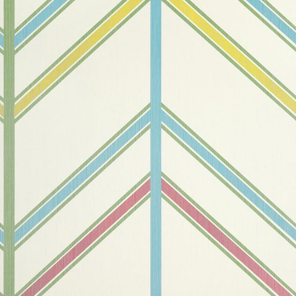 Ventura Pink and Green - Pink and Green Wallcovering | Thibaut
