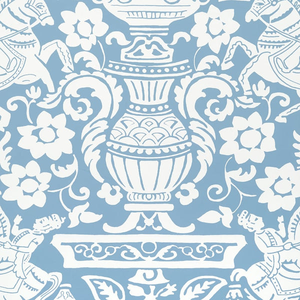 Galway Blue - Blue Wallcovering | Thibaut
