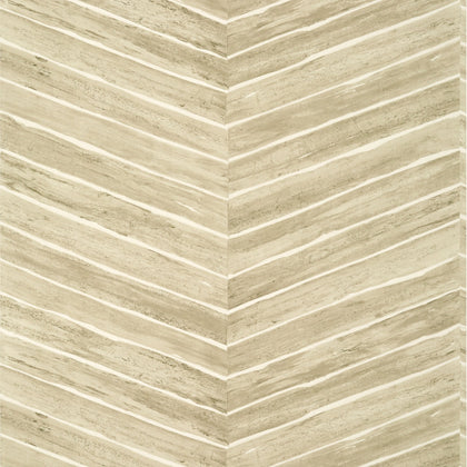 Wood Herringbone, Taupe Wallcoverings | Thibaut
