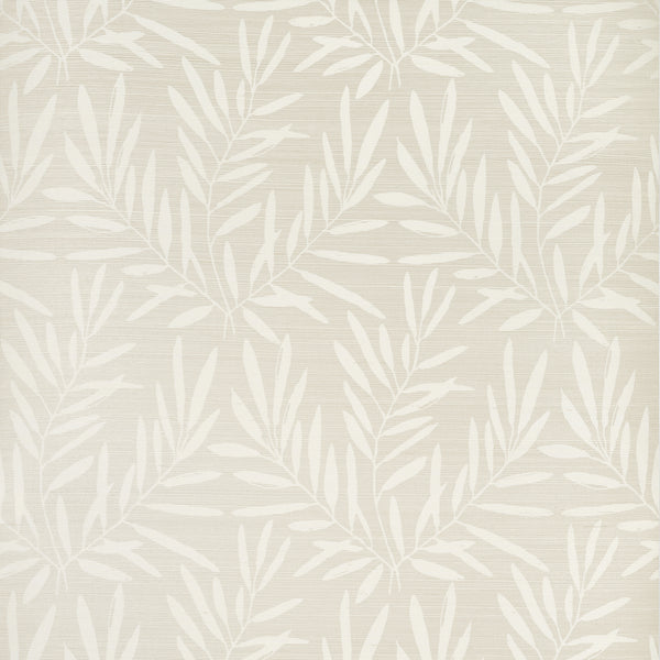 Summer Leaves Beige - Beige Wallcovering | Thibaut
