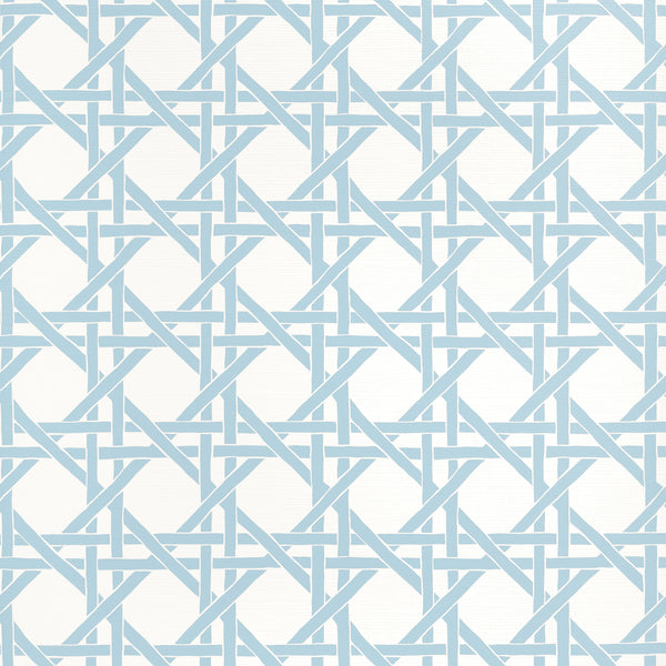 Canary Trellis Light Blue - Light Blue Wallcovering | Thibaut