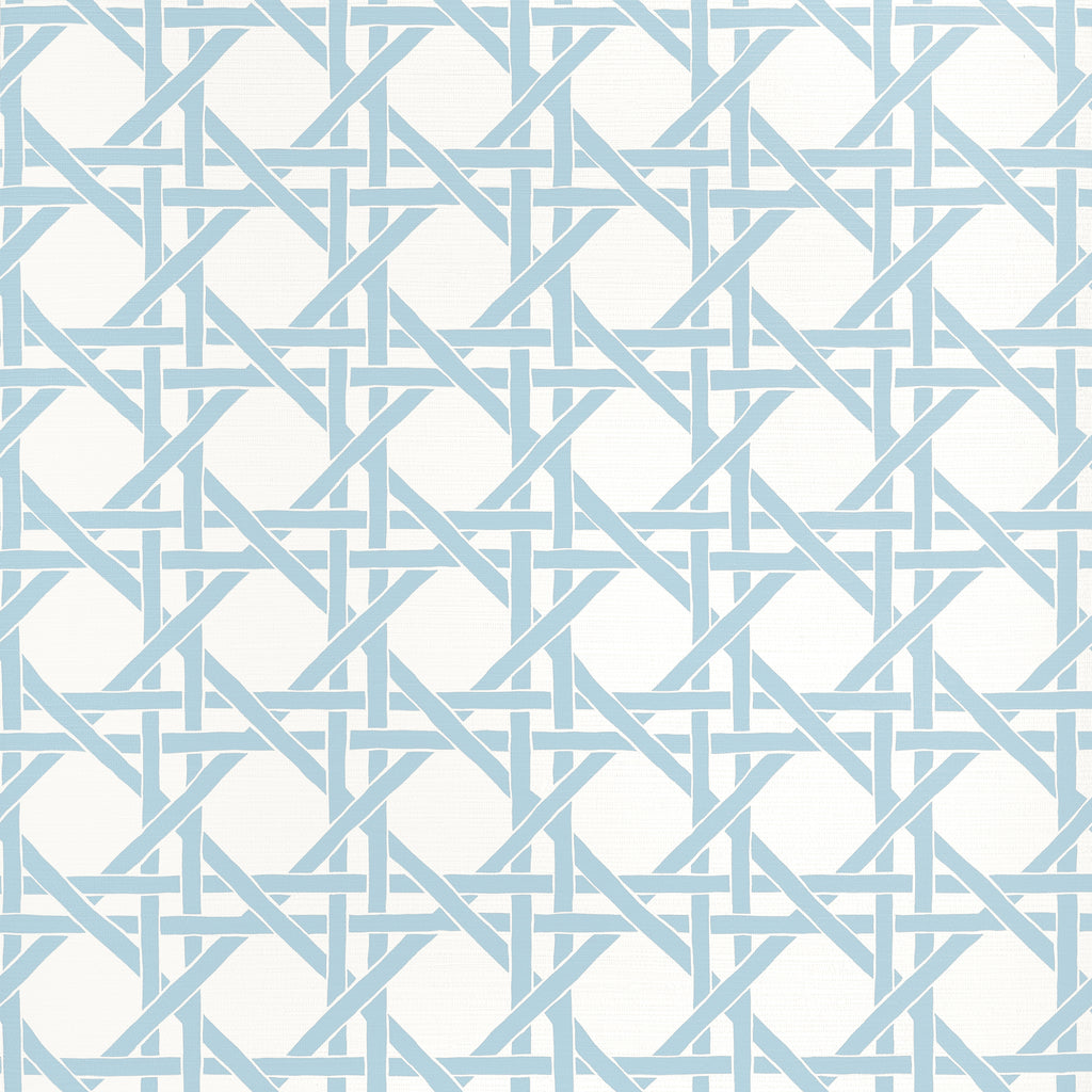 Canary Trellis Light Blue - Light Blue Wallcovering | Thibaut